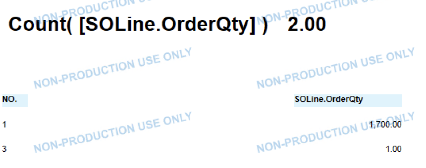 Acumatica Report Designer Count conversion function (preview)