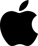 Apple Logo (This work is in the public domain in the United States because it was published in the United States between 1926 and 1977, inclusive, without a copyright notice. See https://commons.wikimedia.org/wiki/File:Apple_logo_black.svg)