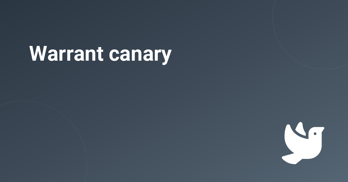 Warrant canary
