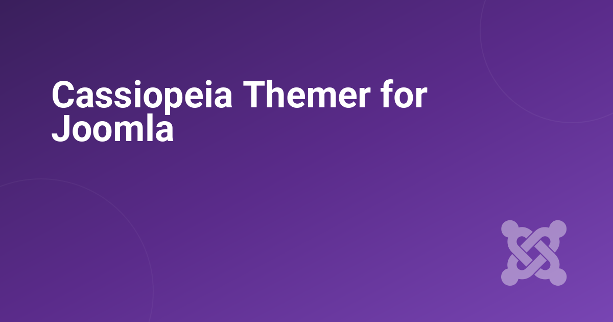 Cassiopeia Themer for Joomla