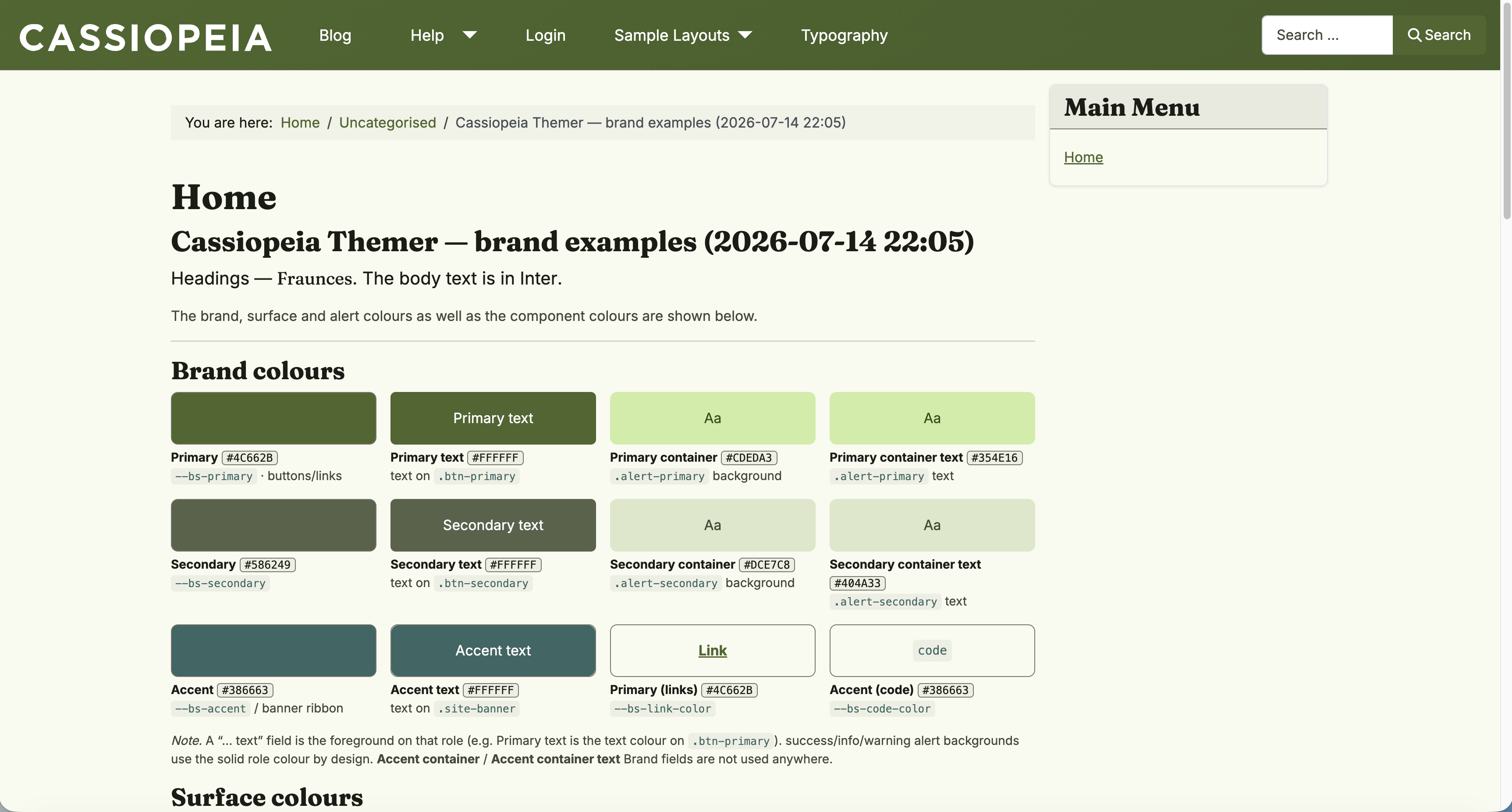 Pasting a Material Theme Builder palette and the whole site recolouring in one step.
