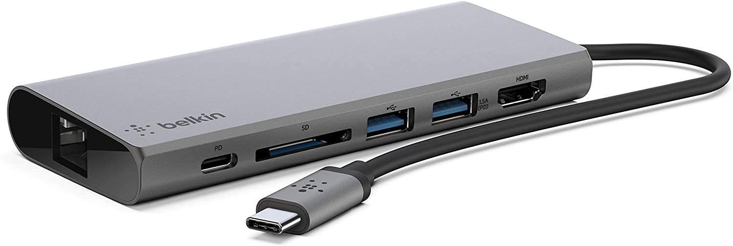 Belkin USB-C Multimedia Hub with Gigabit Ethernet and HDMI