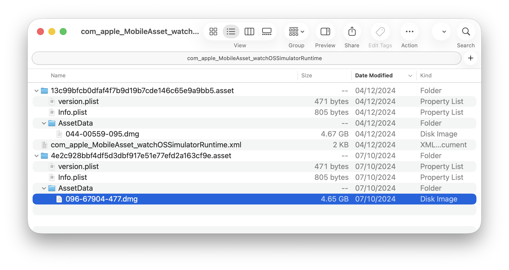 com_apple_MobileAsset_iOSSimulatorRuntime cannot be deleted without disabling SIP