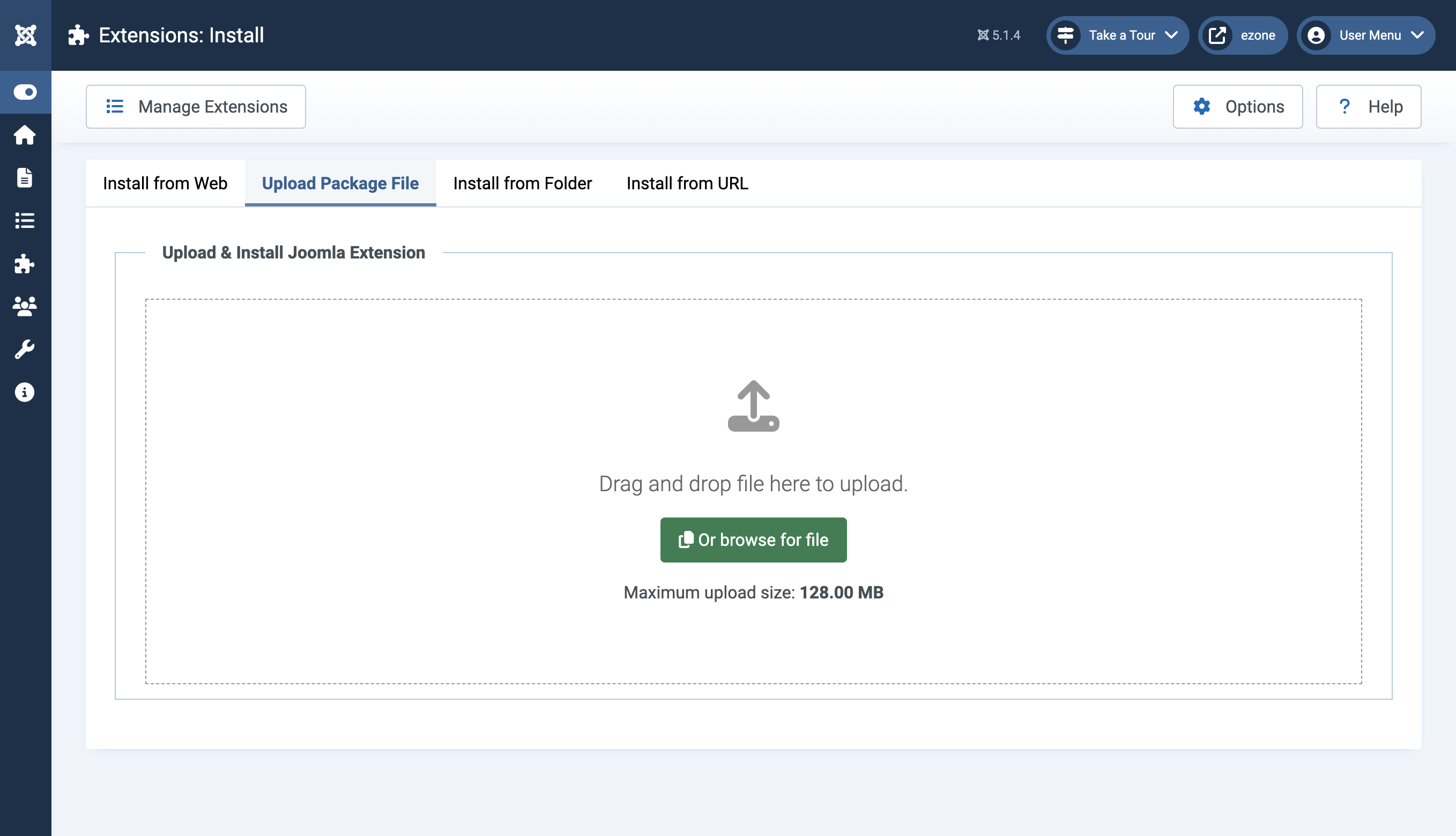 Joomla Installer Module Install (Screenshot)