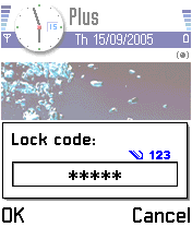 Lock code try 0000 or 1234