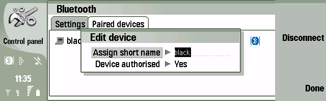 okia 9500 Authorised device