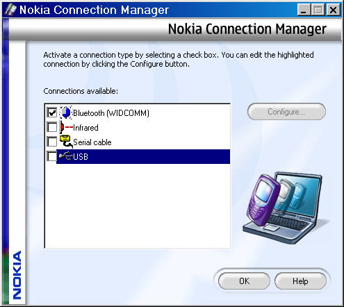 Noica Connection Manager - Activate a connection