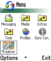 Symbian S60 File Explorer screenshot