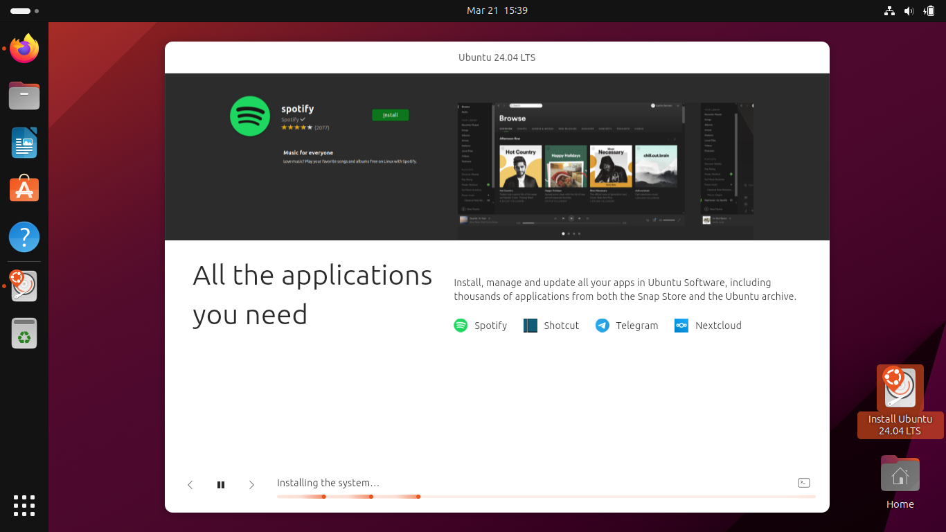 Screenshot, The apps you need
