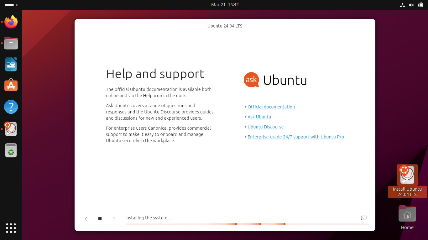 Screenshot Help and support