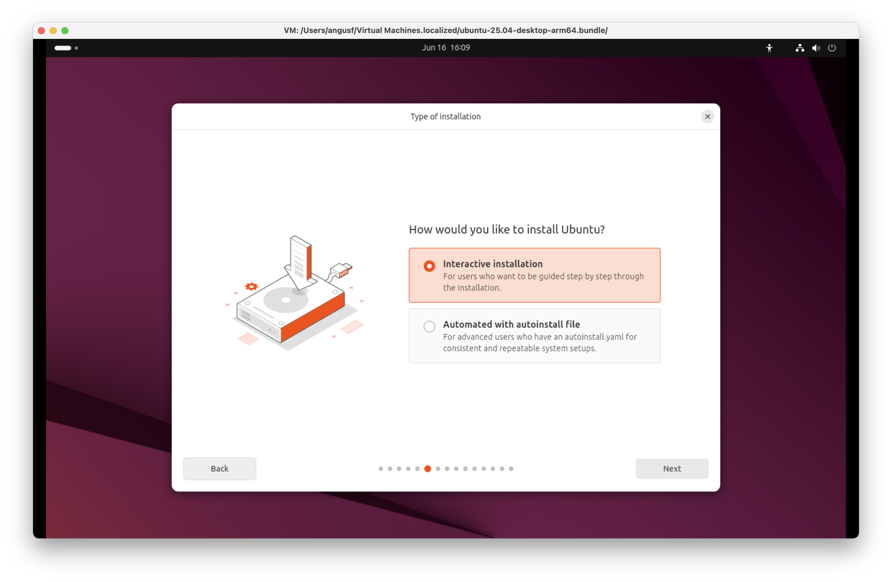 Type of installation of Ubuntu 25.04 for Arm Plucky Puffin 
