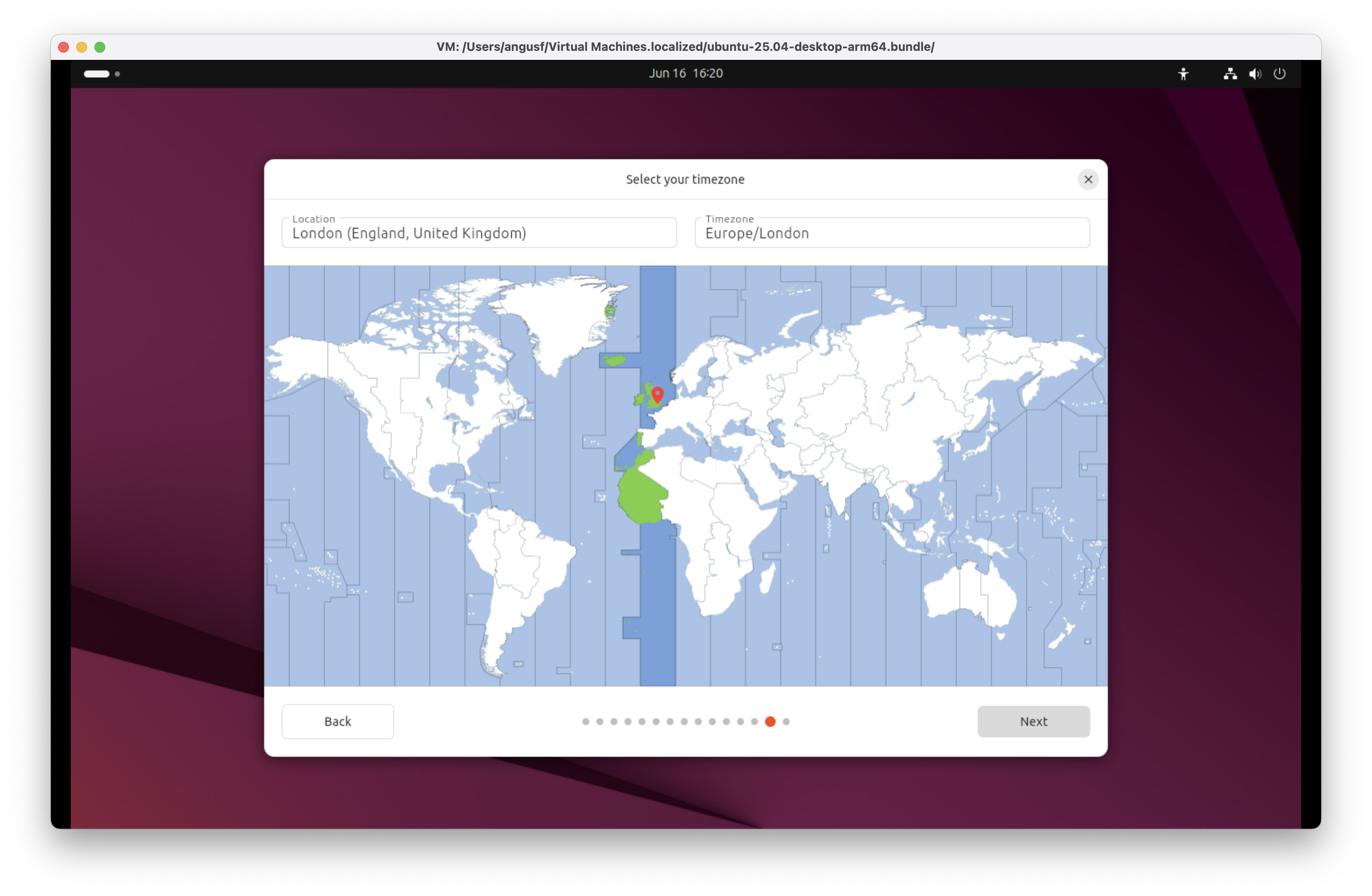 Timezone for Ubuntu 25.04 for Arm Plucky Puffin 