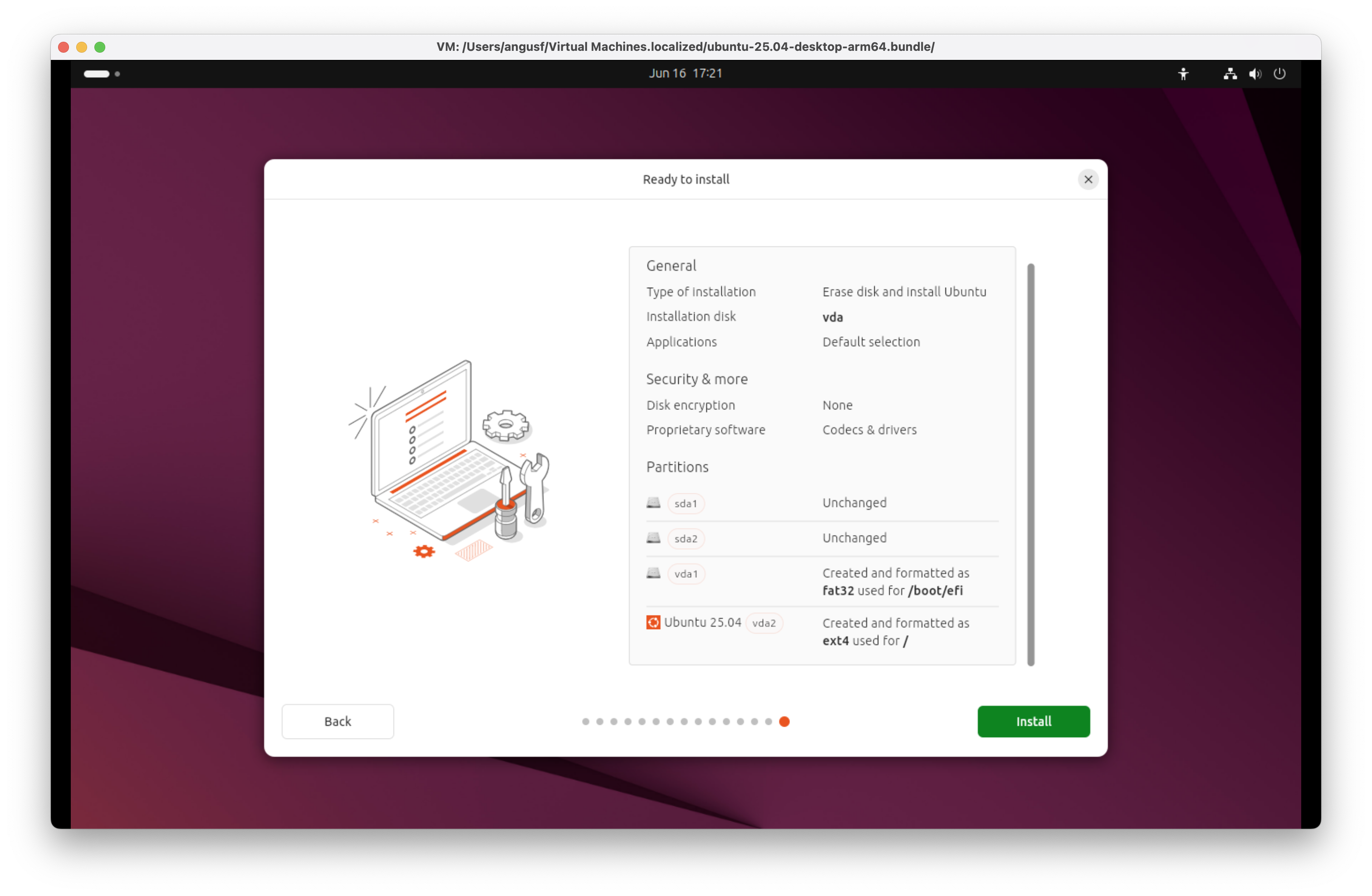 Ready to install Ubuntu 25.04 for Arm Plucky Puffin 