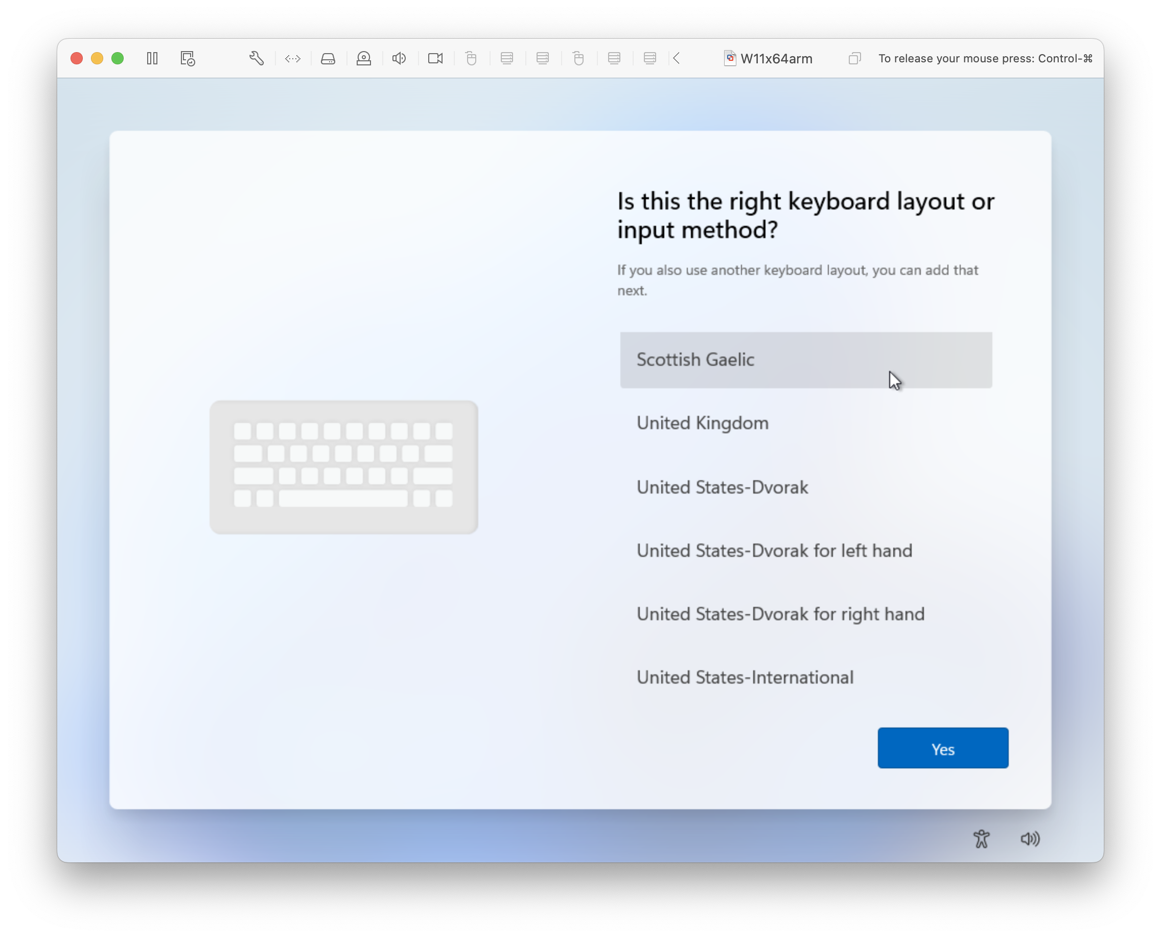 Is this the right keyboard layout?