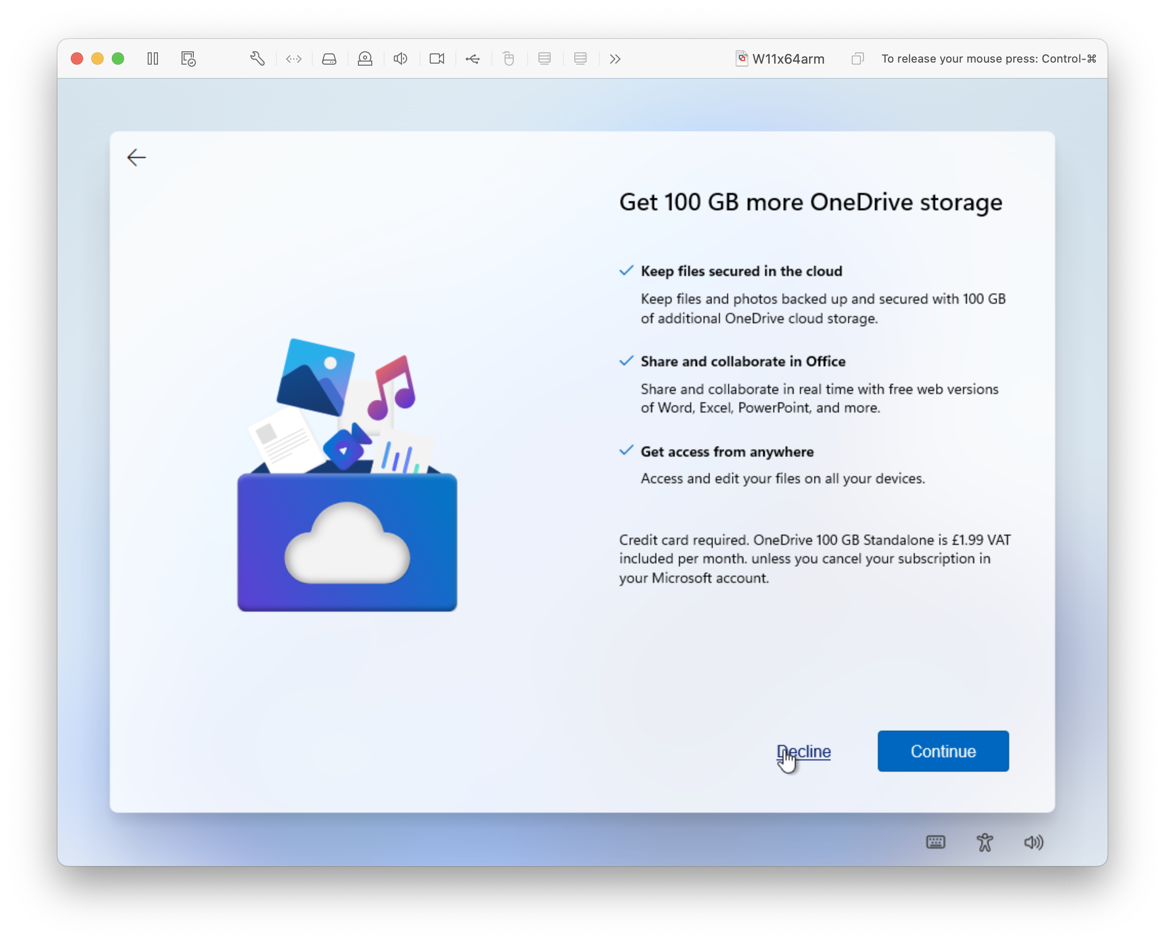 Get 100 GB more OneDrive storage