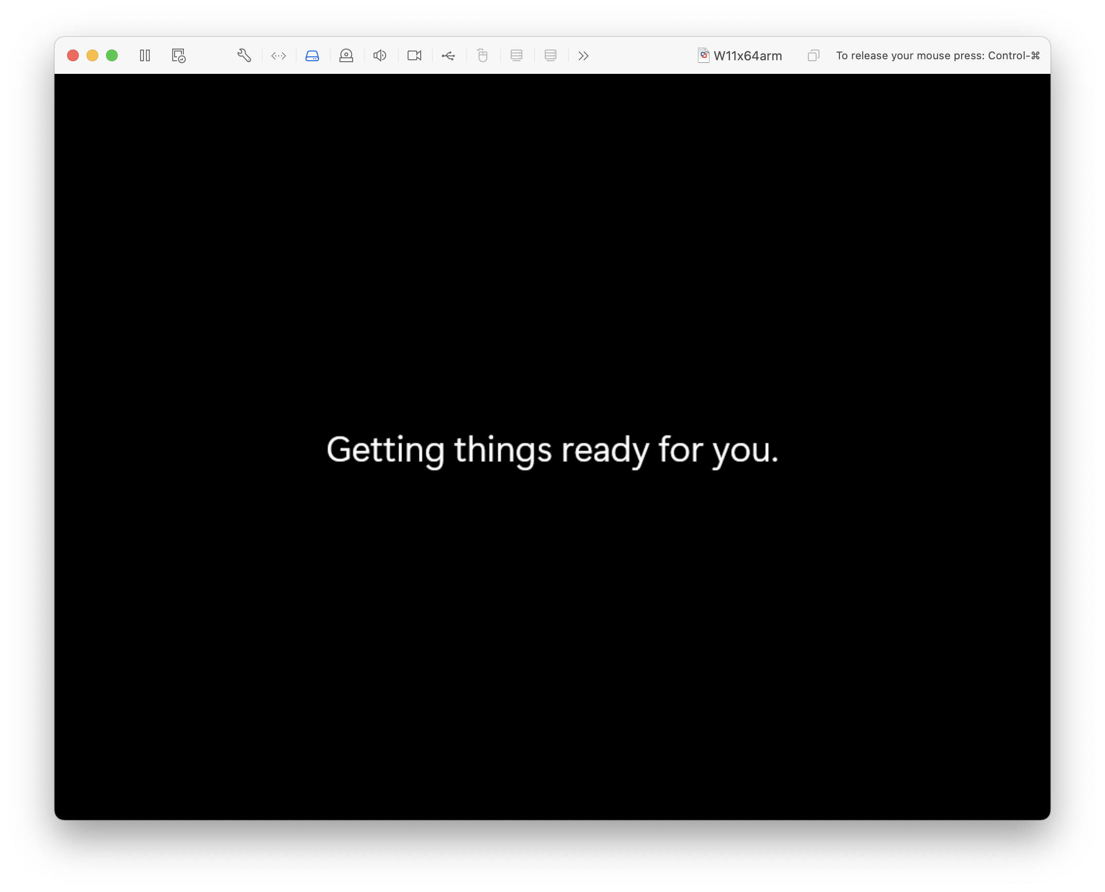 Getting things ready for you.